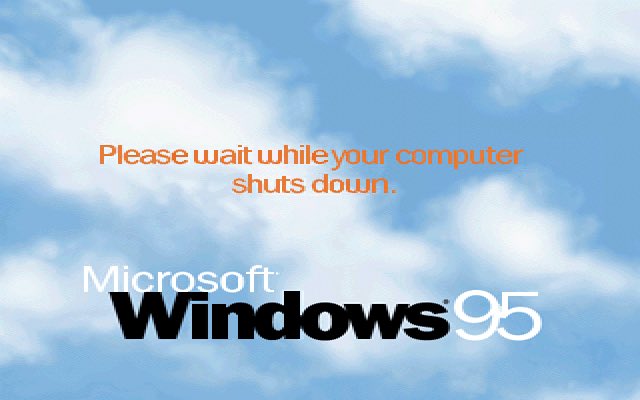 Windows On Windows on X: "Windows 95 build 428, from 17th March 1995, includes near-final versions of its famous Safe To Shutdown screens. They use the font Franklin Gothic (the same as
