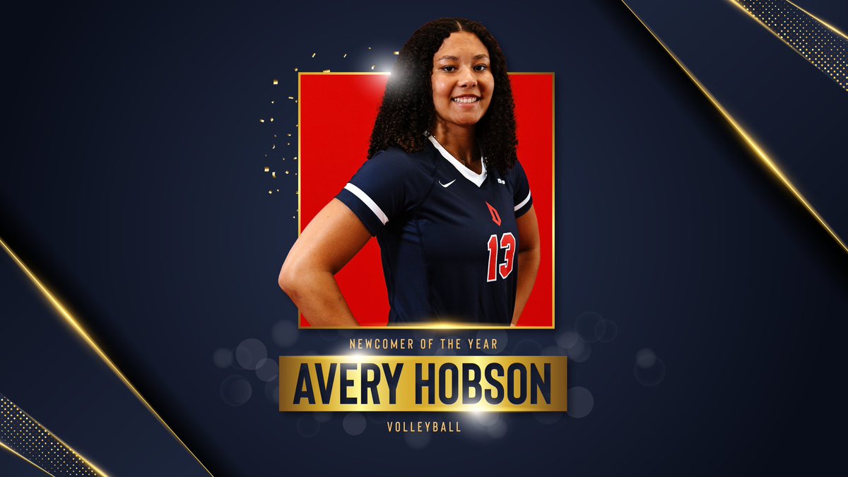 Duquesne Volleyball (@duqvb) on Twitter photo The Newcomer of the Year award is presented to a student-athlete who had made an immediate impact at Duquesne in their first year of intercollegiate competition.
Congratulations, <a href="/AveryHobson1/">Avery Hobson</a>! π The Newcomer of the Year award is presented to a student-athlete who had made an immediate impact at Duquesne in their first year of intercollegiate competition.
Congratulations, <a href="/AveryHobson1/">Avery Hobson</a>! π