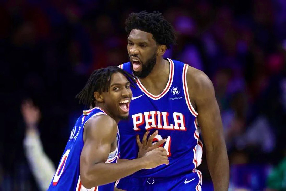 Let me start with that I LOVE Tyrese Maxey

Maxey is shooting 29% in this series when Embiid is on the bench.

Why can’t we just appreciate what we have without creating crazy narratives. Maxey AND Embiid are the future of this franchise.