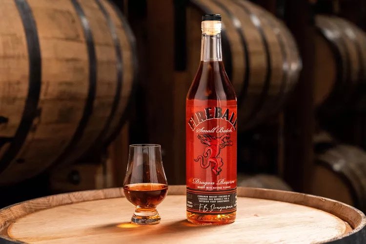 New product just landed, it's @FireballWhisky’s Barrel-Aged #CinnamonWhiskey! This oakier edition is aged in 'dragon-charred barrels.' Learn more in this article on @FoodAndWine, then pick up a bottle at our store: tinyurl.com/yvxvmdtt #StocktonFineWines #BarrelAged #Fireball