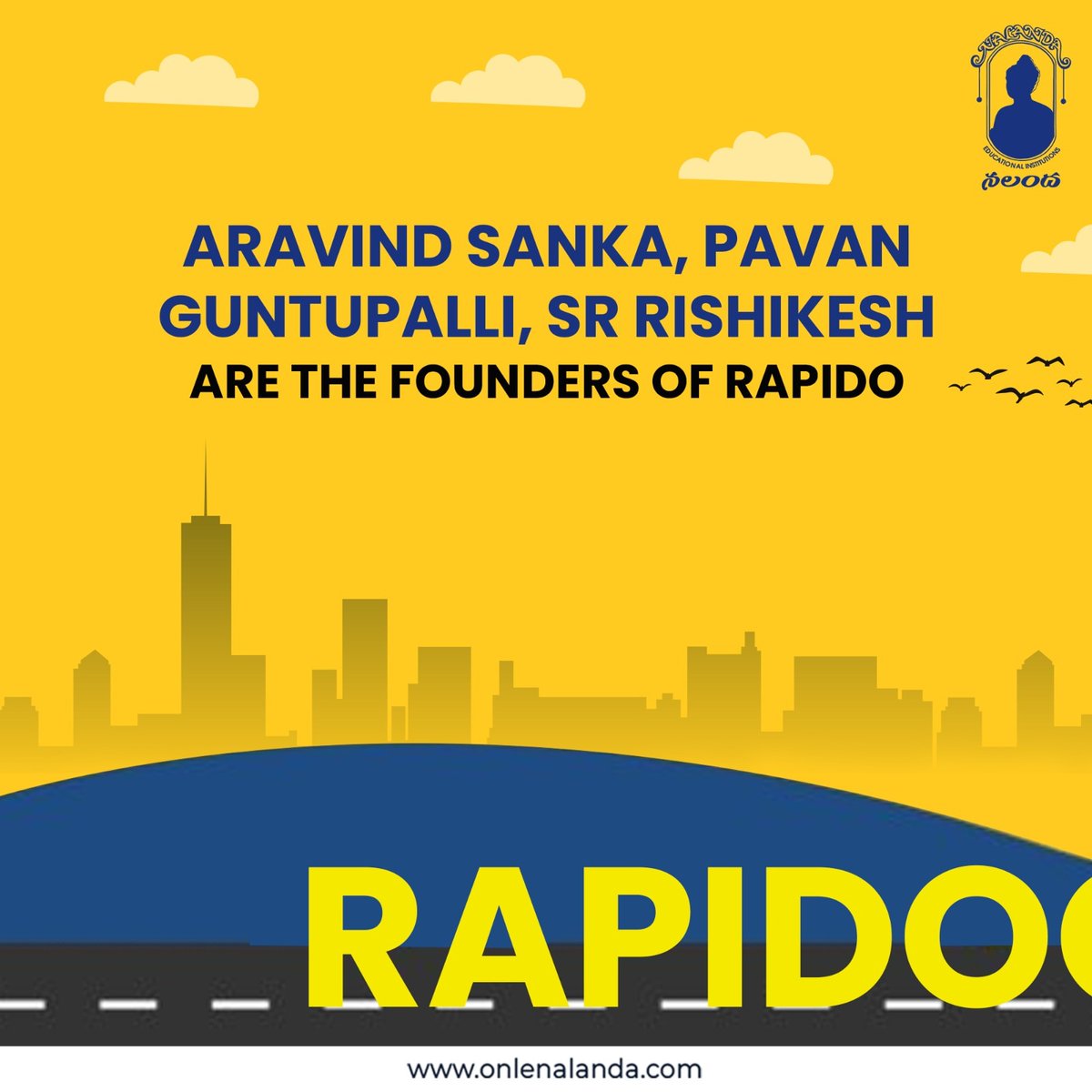 Are you using Rapido to travel? then get to know the faces behind the super easy-to-use app!

Admissions are now open – secure your spot!!
.
.
.
#onlenalanda #studentknowledge #rápido #rápidotaxi #aravindsanka #pavanguntupalli #indian #schoolsinhyderabad #schools #hyderabadi