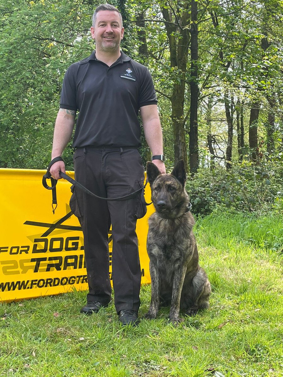 Congratulations to Flynn and his handler on passing their annual license today and a further congratulations to Flynn’s handler for recently passing his course to become a GP trainer, working at @HmpManchester, the handlers will be very greatful for having you 👏👏👏 #HMPPS #MOJ