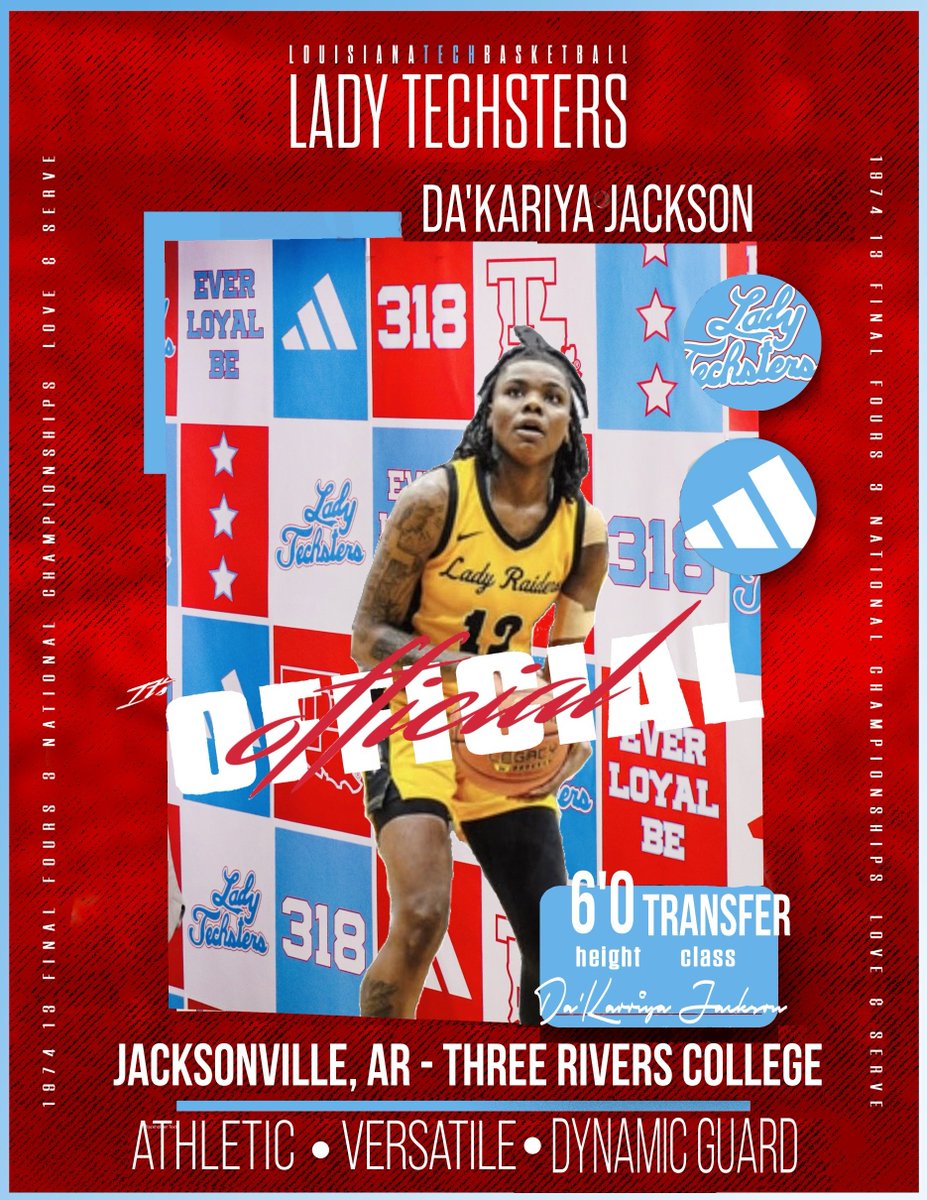 In case you missed it, let us introduce you to @liathaswipa. Da'Kariya is a 6'0''transfer guard from Three Rivers College where she led the Raiders to a 51-11 record with two trips to the NJCAA Division I Tournament in her two seasons. #LoveandServe 🩵❤️