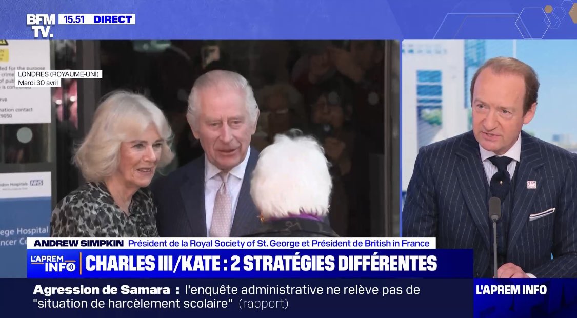 Andrew Simpkin (@simpkinandrew) on Twitter photo Merci <a href="/BFMTV/">BFMTV</a> et <a href="/PaulineSimonet/">Pauline Simonet</a> de m’avoir invité à parler du grand retour de sa Majesté #KingCharlesIII ! God save the #King! <a href="/RoyalFamily/">The Royal Family</a>
youtu.be/xjLt3lyFurc Merci <a href="/BFMTV/">BFMTV</a> et <a href="/PaulineSimonet/">Pauline Simonet</a> de m’avoir invité à parler du grand retour de sa Majesté #KingCharlesIII ! God save the #King! <a href="/RoyalFamily/">The Royal Family</a>
youtu.be/xjLt3lyFurc