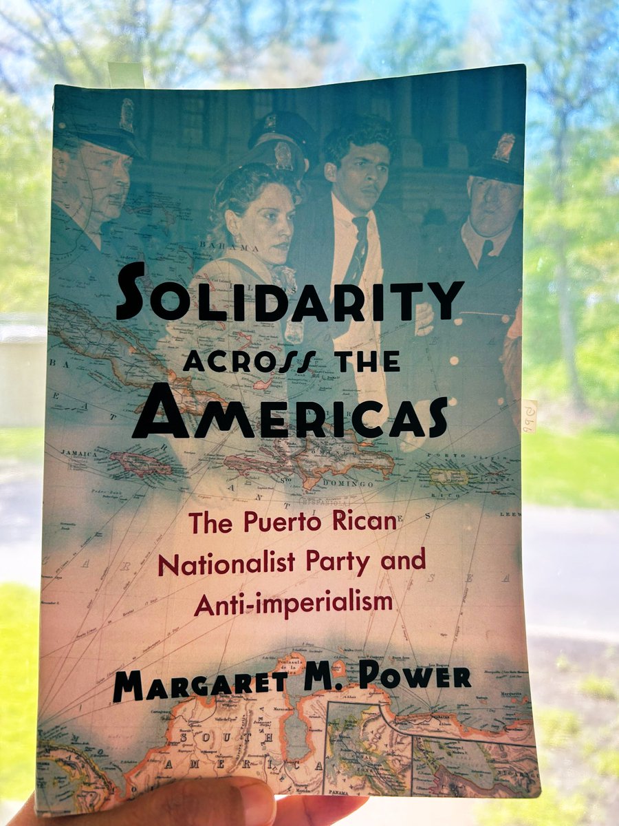 I just submitted my review of Margaret Power’s Solidarity Across the Americas! I’ll let you all know when it is published—so refreshing to read new perspectives on Puerto Rican nationalism 🇵🇷! … Y leer sobre Lolita Lebrón es siempre muy emocionante ✊🏽✊🏾✊🏿#PuertoRicanStudies