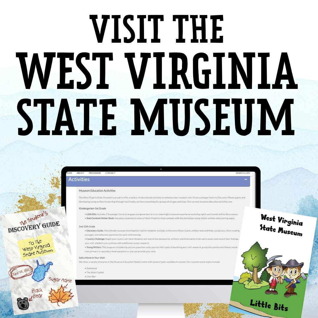 ☀🌼It's a beautiful day to plan a field trip to the West Virginia State Museum! We offer a variety of tours and #EducationalActivities, free of charge. Learn more at: wvstatemuseumed.wv.gov/Tours-and-acti…

#WVFieldTrip #WVHistoryMuseum #WVEducation #wvstatemuseumed