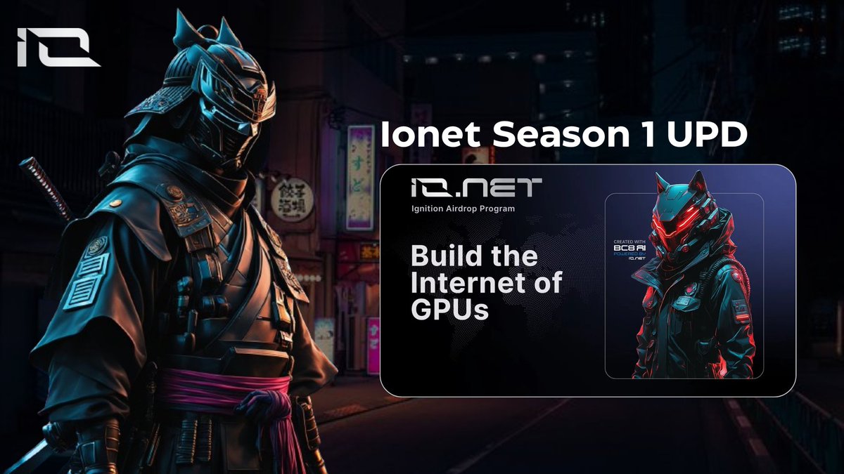 Ionet Season 1 UPD

There are two important pieces of news in the post, so read it carefully, it won't take long.

- Workers who were live during the 4/25 snapshot will have points finalized in the next 12-14 hours. Our team will review and then push to IO Worker frontend.  

-…