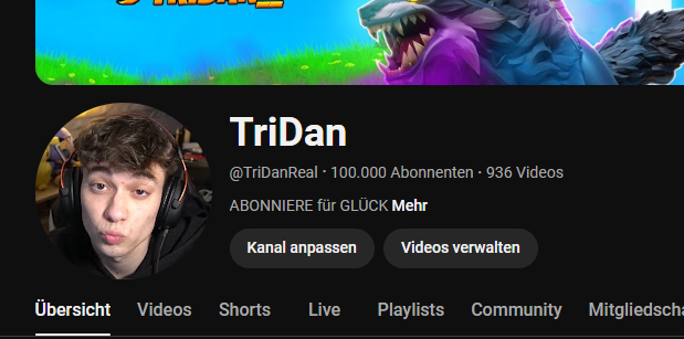 TriDan__'s tweet image. 100 K ... ich danke EUCH 🥳