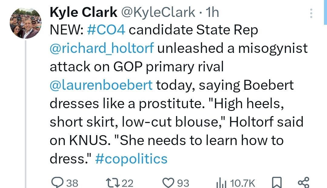 If there's anyone who can identify a misogynist attack on Republican women it's Denver's favorite TV news guy. ME!!!
THAT'S HOW YOU COLORADO!
#copolitics #9news #heynext #BeOn9 #TheMostColoradoThing