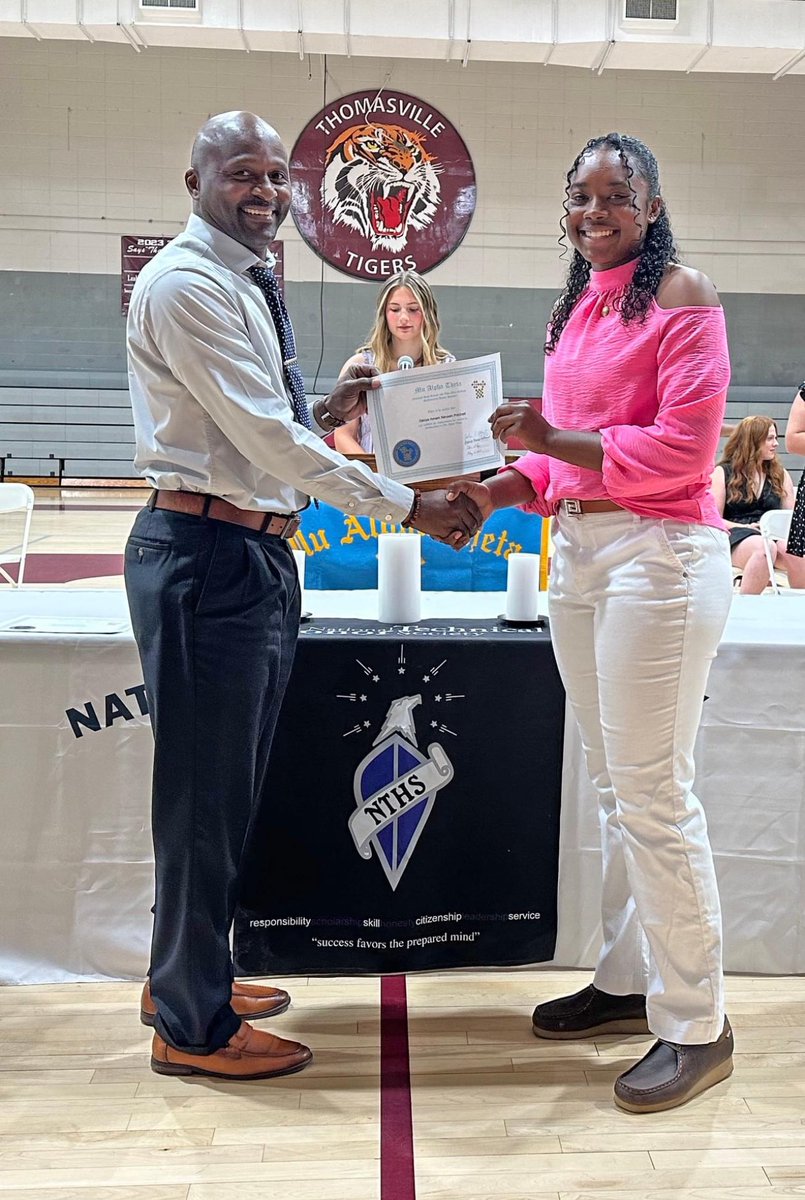 We are super proud of sophomores Zakiya Pritchett, Kloee Rollins, and Ann Margaret Walters for being inducted into the Mu Alpha Theta math honor society. Great job ladies!!