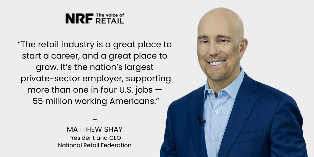 NRF President and CEO Matthew Shay is optimistic about retail’s role in empowering the workforce of the future. bit.ly/44mL2dl
