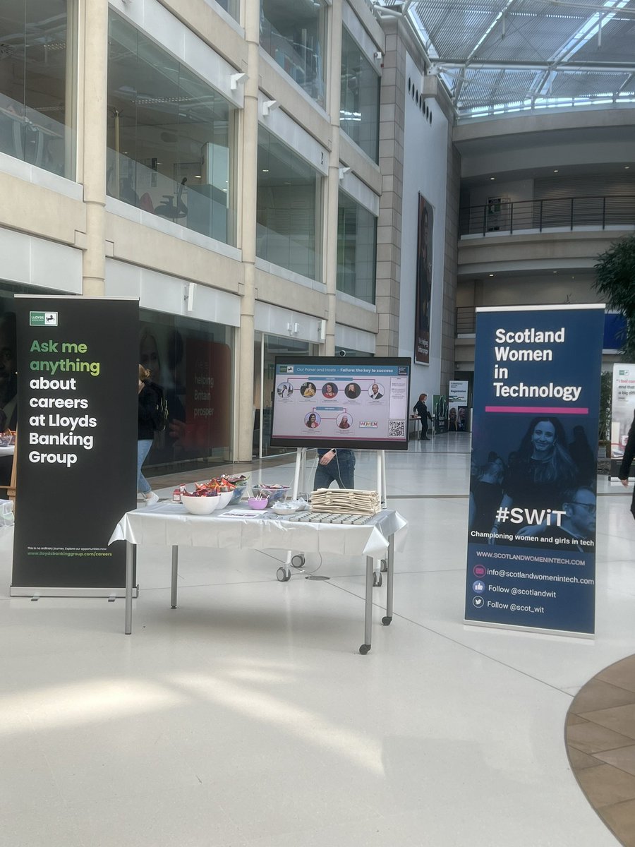 We are ready to start welcoming attendees for this evenings @Scot_WIT event in partnership with @LBGplc with an amazing panel discussing how we learn from failure 🙌🏽