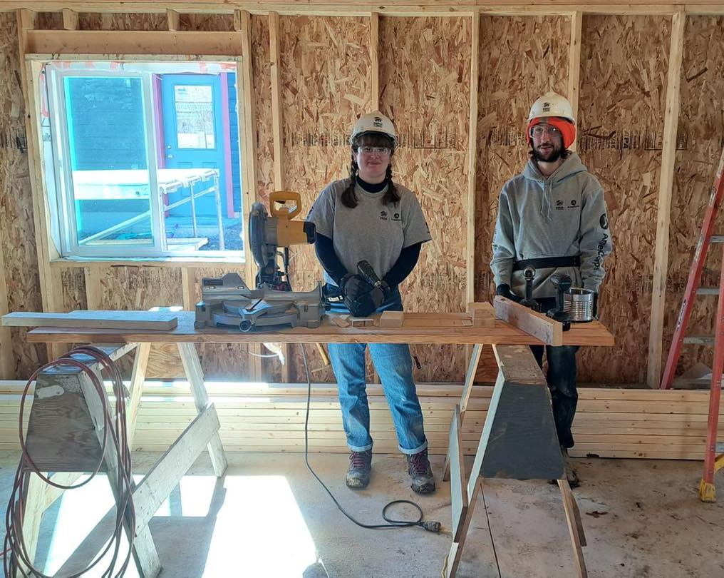 'Proud to have Isabella and Joaquin building affordable homes with us!'
-Habitat for Humanity of Flathead Valley (MT) #HabitatAmeriCorps @AmeriCorps #AmeriCorps #serviceyear #chooseamericorps #nationalservice #affordablehousing #HabitatforHumanity #AmeriCorps30 #Construction