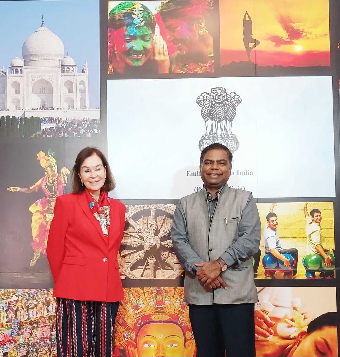 Amb @VishvasSapkal was glad to meet Ms Marilu de Cossio de Gonzales Posada, Executive President, Instituto Mundo Libre, Lima 🇵🇪 @eoilima on 2.5.2024 & to know the noble work the Foundation is doing for street children.