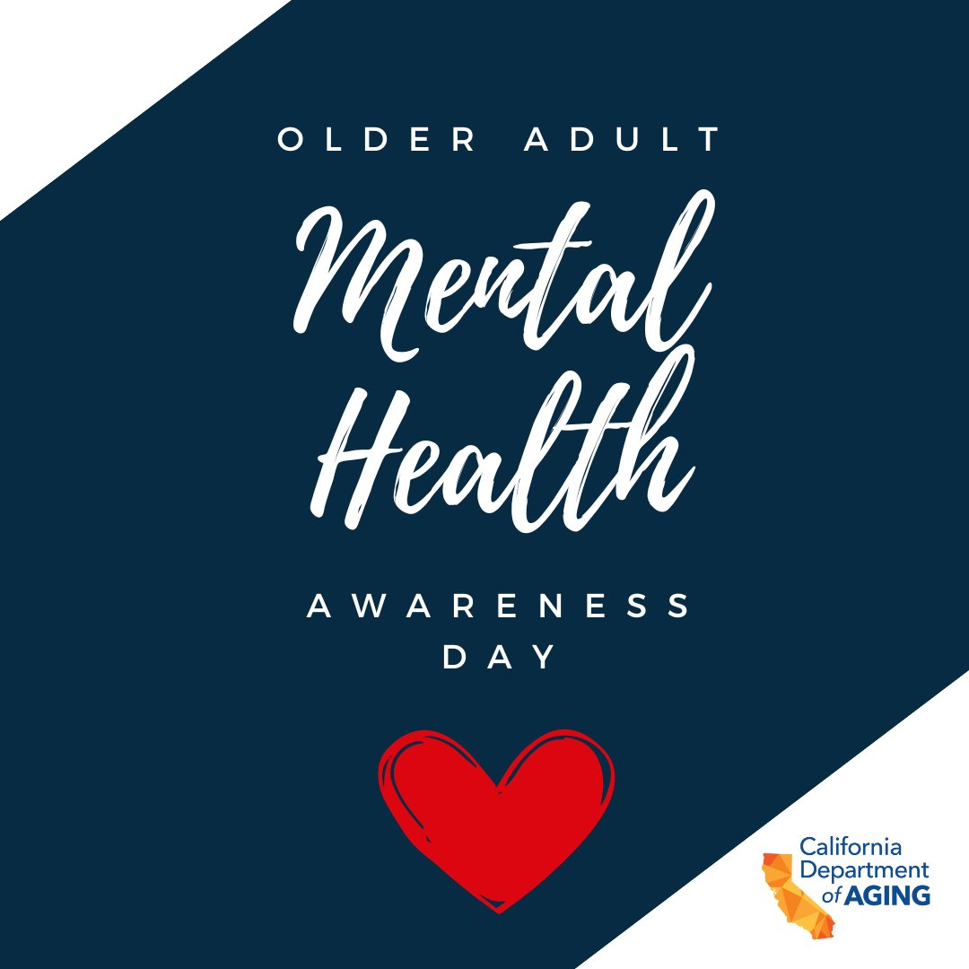 💬 Today is Older Adult Mental Health Awareness Day. Remember, staying socially connected is key to maintaining mental health. Reach out, have a chat, or simply lend an ear. 💙 #GoldenStateOfMind