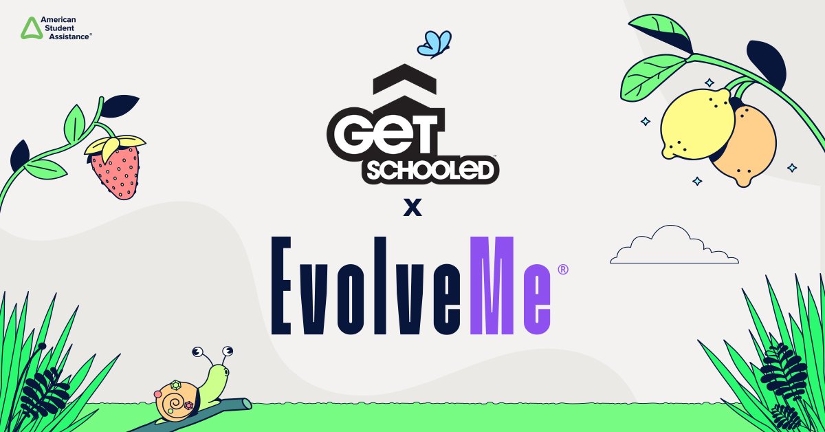 .@getschooled, which helps young people get to college, find first jobs, and succeed in both, is one of EvolveMe®’s newest partners. 

Read about #EvolveMe’s most recent partnerships: prn.to/3UbYbCk