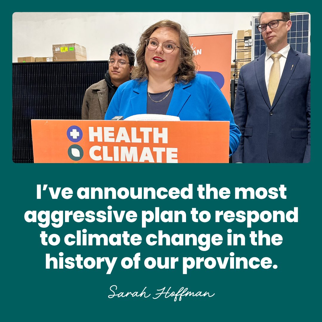 I announced the most aggressive plan to respond to climate change in the history of our province. My plan takes dramatic action to address our three biggest drivers of carbon emissions in Alberta - oil and gas, the electricity grid, and transportation. I know that some folks…