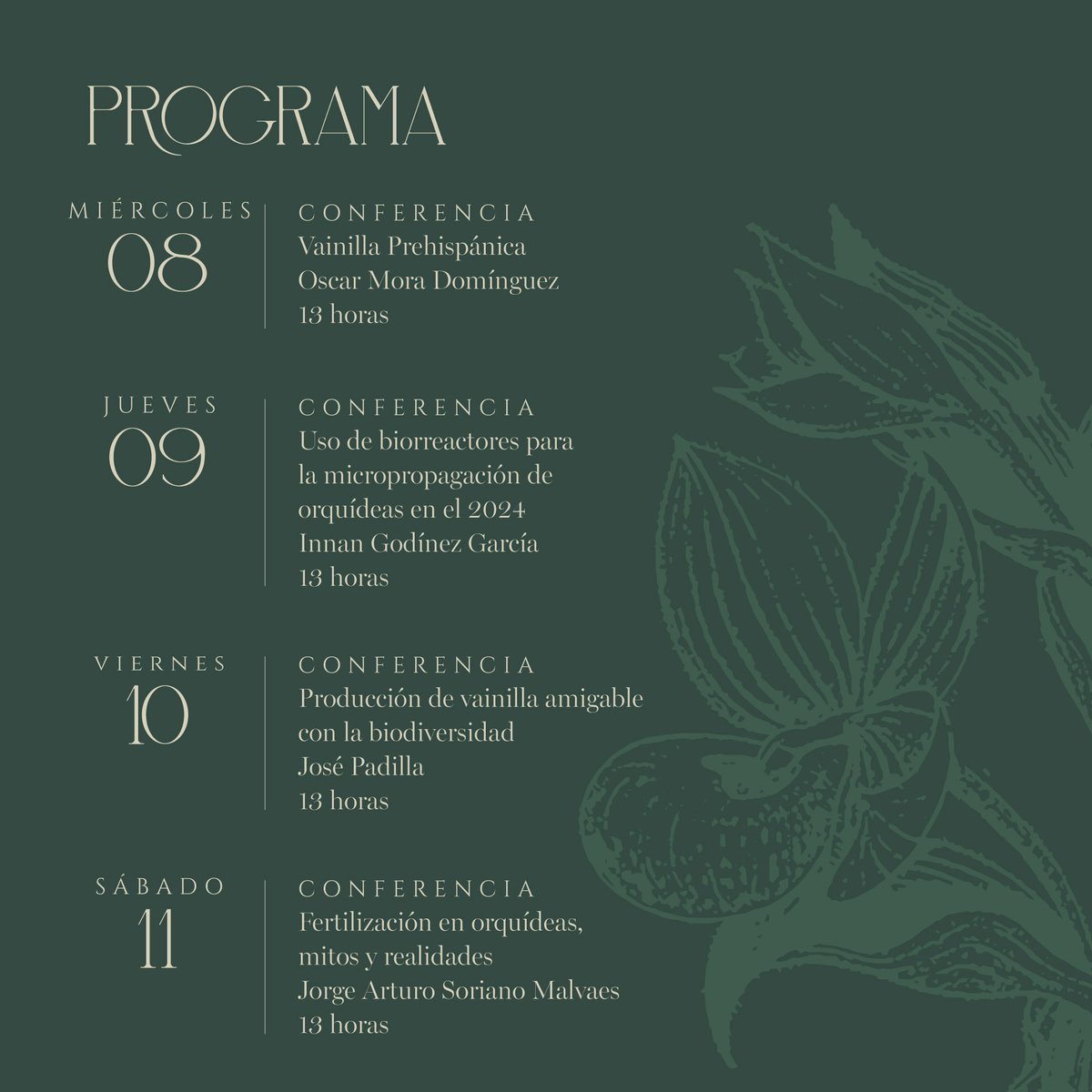 El @museofranzmayer en colaboración con la Asociación Mexicana de Orquideología presentan #Orquídeas. Vainilla prehispánica, compuesta por alrededor de 350 orquídeas en floración, insumos de cultivo y productos asociados estarán en exhibición, del 3 al 12 de mayo #museo #cdmx