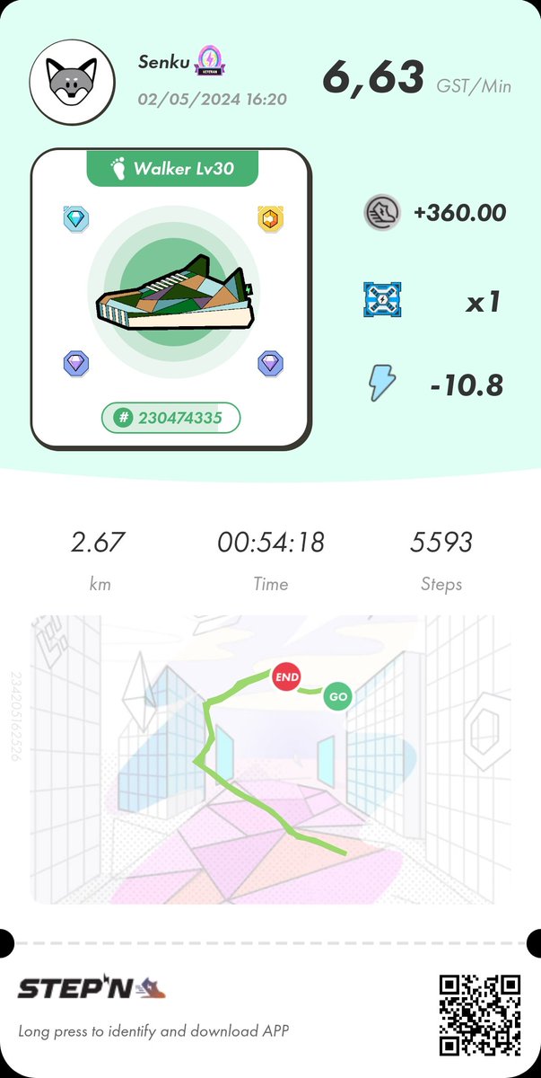 Martiniqueloka's tweet image. #ProofOfSTEPN #STEPN #ActivationCodeSTEPN 58001372
#GST #GMT

Vive STEPN ! 💪