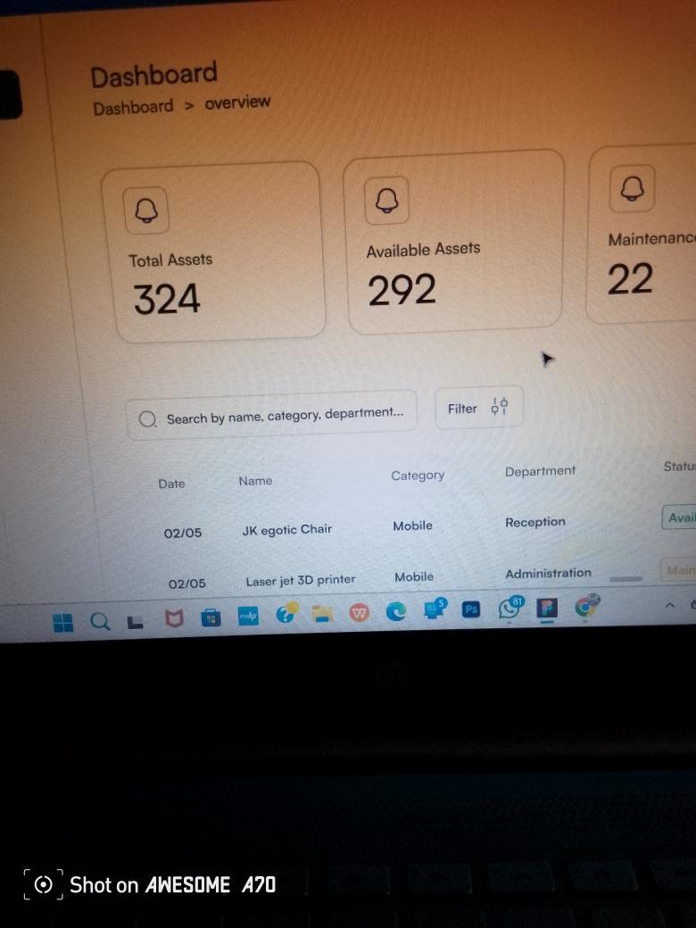 Work in progress 🦾
Asset tagging dashboard.

I am open to design gigs oooo 🤲🤲🤲