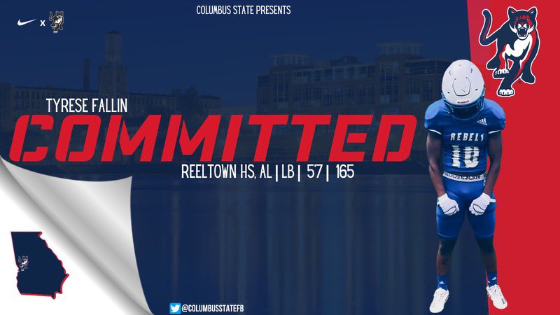 100 % Committed @ColumbusStateFB @Bama2A_Football @ReelRebelsFB