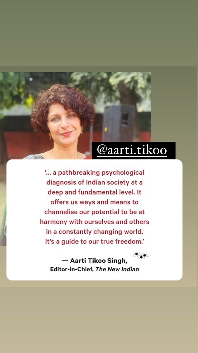 Cannot be more grateful to dear @AartiTikoo ma’am for her deep insights and appreciation of the scope of this under-represented topic especially in a #decolonial #india #BeUnashamed #india #books