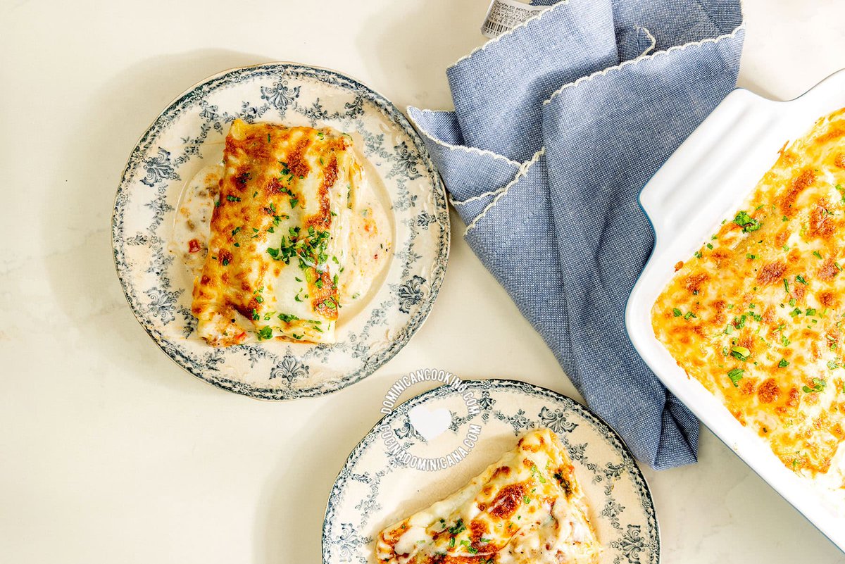 Canelones a la Dominicana (Carne Molida y Bechamel) dlvr.it/T6Kl9m