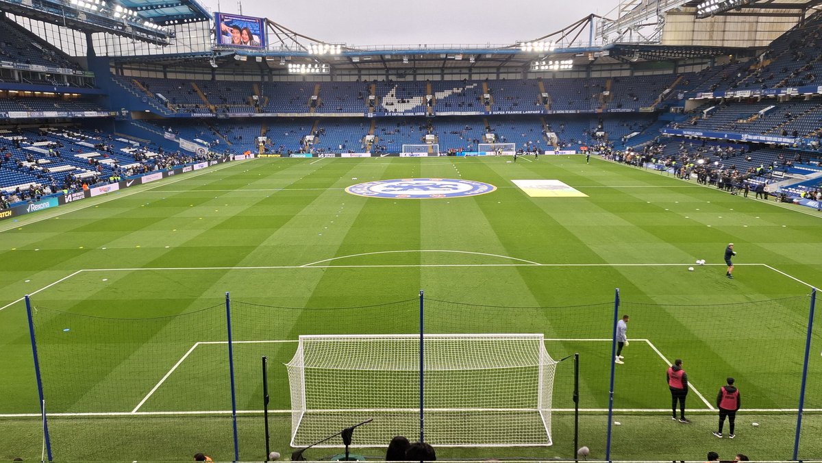 Tonight's view is 👌 📌 Stamford Bridge
