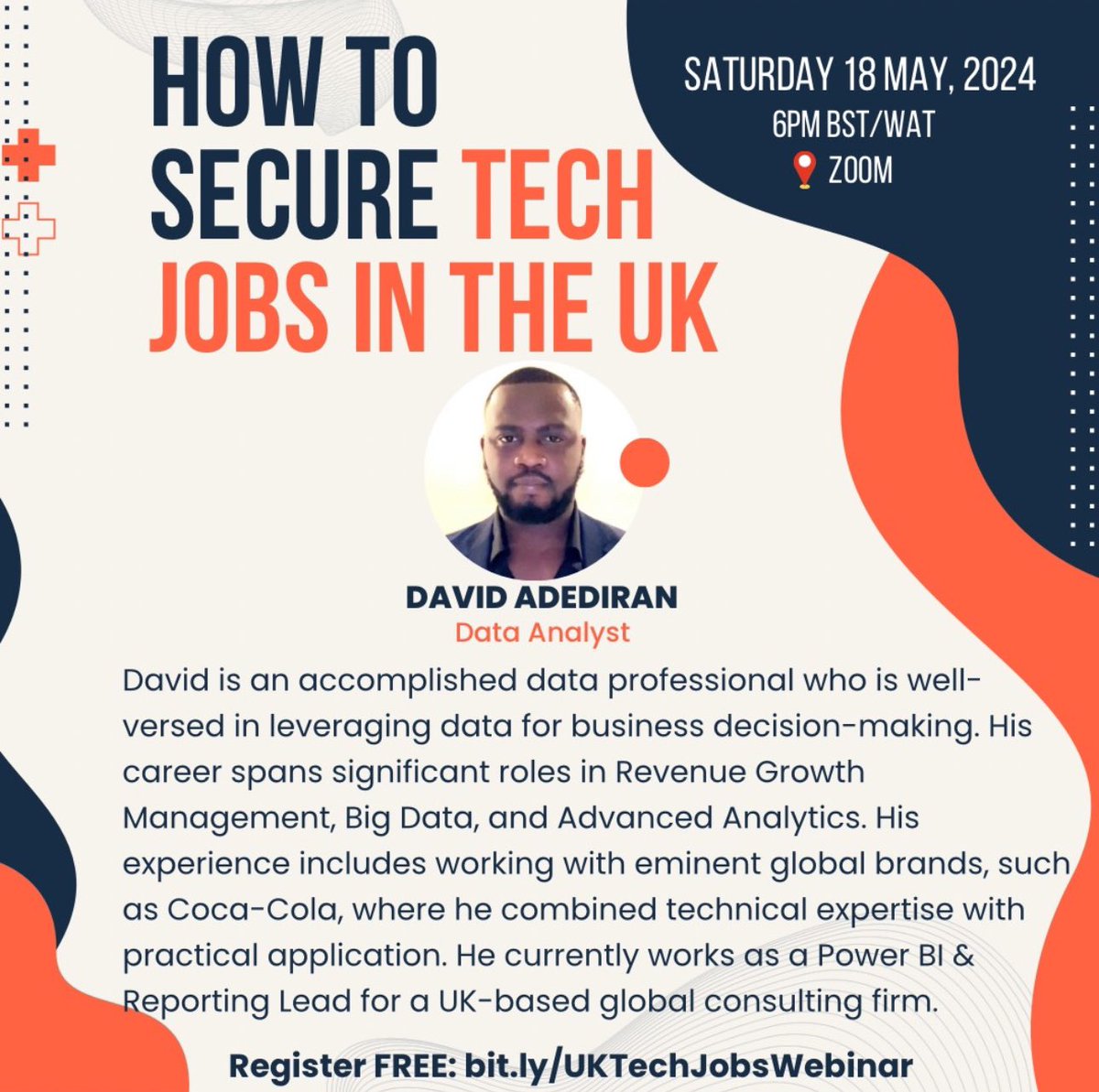 One of the greatest challenges of immigrants in the UK 🇬🇧 is landing their desired jobs. @iSlimfit is putting together a Free Webinar where experts in various Tech fields will share their story and tips on how you can land Tech jobs in the UK 🇬🇧. Date 🗓️: Saturday 18th May,…
