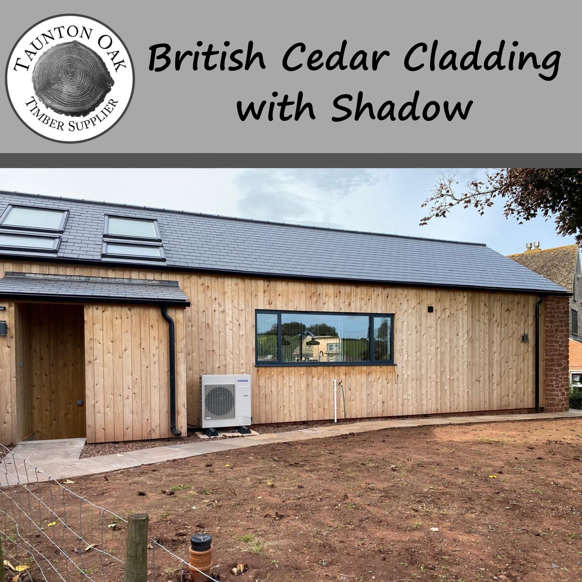 British cedar cladding with shadow for this beautiful house extension.
Supplied by Taunton Oak.
#TauntonOak #Cladding #OakFlooring #SolidOakFlooring #OSMOFinish #BeautifulHome #HouseAHome #NoPlaceLikeHome #HomeFlooring #HomeMakeover #HouseExtension