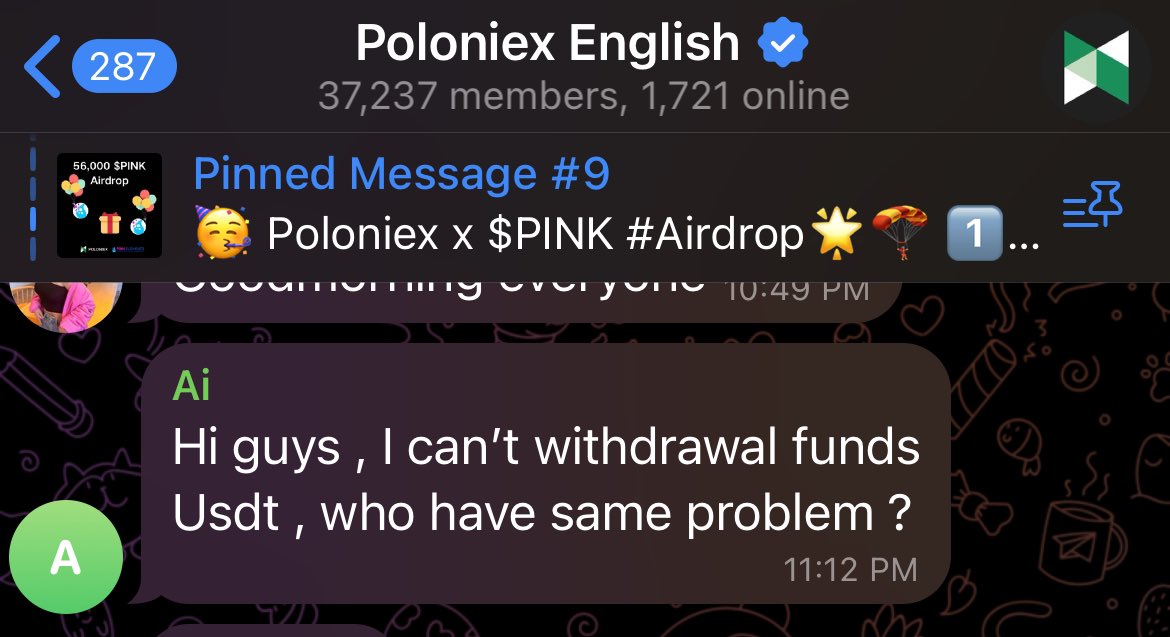 ℹ️⚠️⛔️ I am 99% certain Poloniex (and likely Huobi/HTX) have been insolvent since the “hacks” last year.

Justin has been trying to juggle his way out of the hole, but things seem to be breaking now.