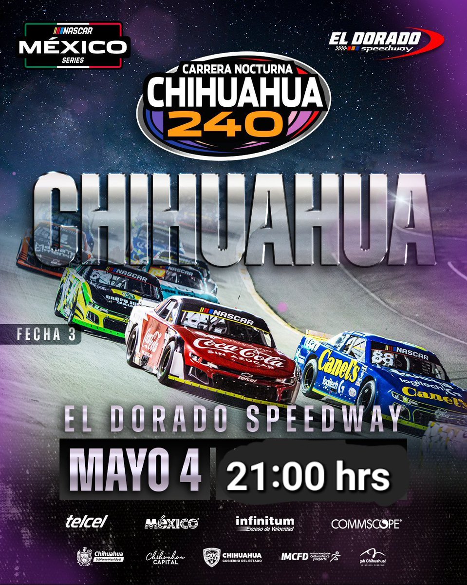 Sábado racing! Primera llamada ! Desde El Dorado Speedeway por la señal de @ClaroSports en YouTube,  @RodDelCampo, todo el equipo en sitio/estudio y yo, los esperamos !en vivo!, para encender motores en la fecha 4 de @TrucksMexico y en la fecha 3 de @NASCARMex #Selesdijo Agéndalo…