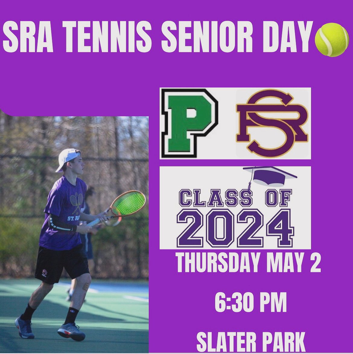 Senior day today!!! Let’s goooo 🎾