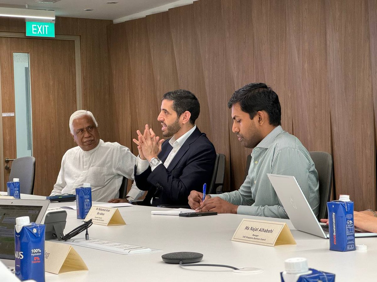 Thank you to <a href="/NUSingapore/">NUS</a> Cities and CDE for hosting <a href="/UAEEmbassySGP/">UAEEmbassySG</a> and UAESBC on 22 April  to discuss opportunities for collaboration in Smart Sustainable Cities between UAE and Singapore!