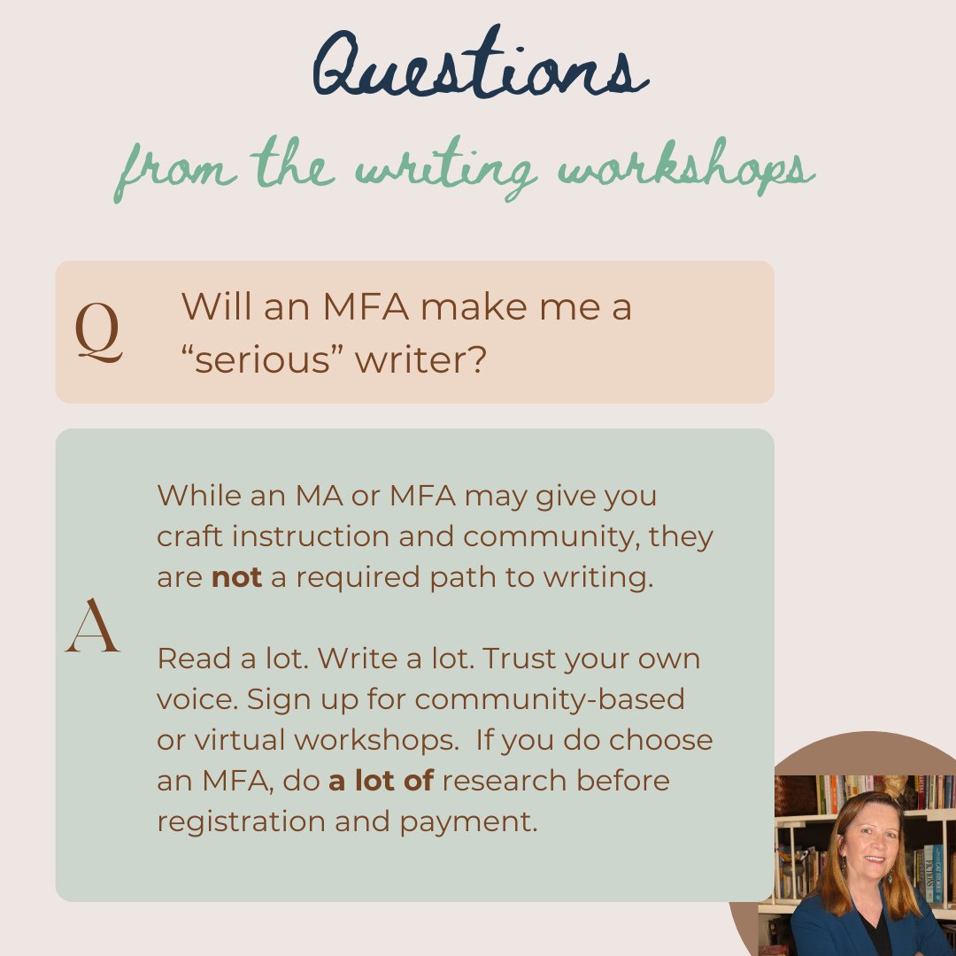 Time for Question #4 in my weekly writing workshop series. 1 question. 1 answer. Every Wednesday (ish!) #WritingCommmunity #writingtips #AuthorsOfTwitter #authorscommunity #amwriting #writersoftwitter #writingworkshops. Question: What would *you* add to this answer here?