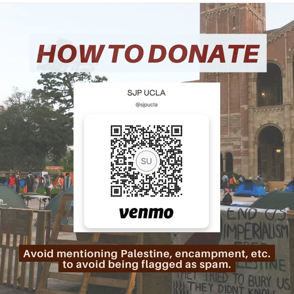 if you’re looking to donate funds, our venmo is @sjpucla