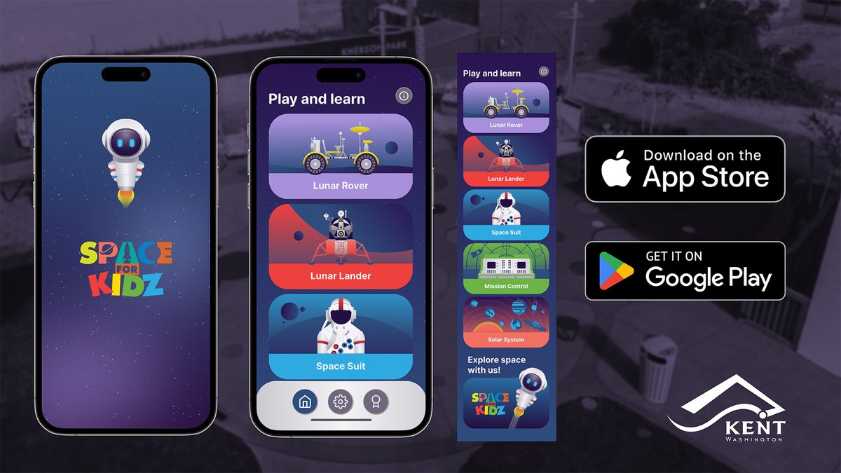 Launch a rocket from mission control or plant a flag on the lunar surface from Kherson Park with the Space for Kidz app! 🚀

Kherson Park is one of the only municipal parks in the country with STEM learning through augmented reality! SpaceforKidz.org