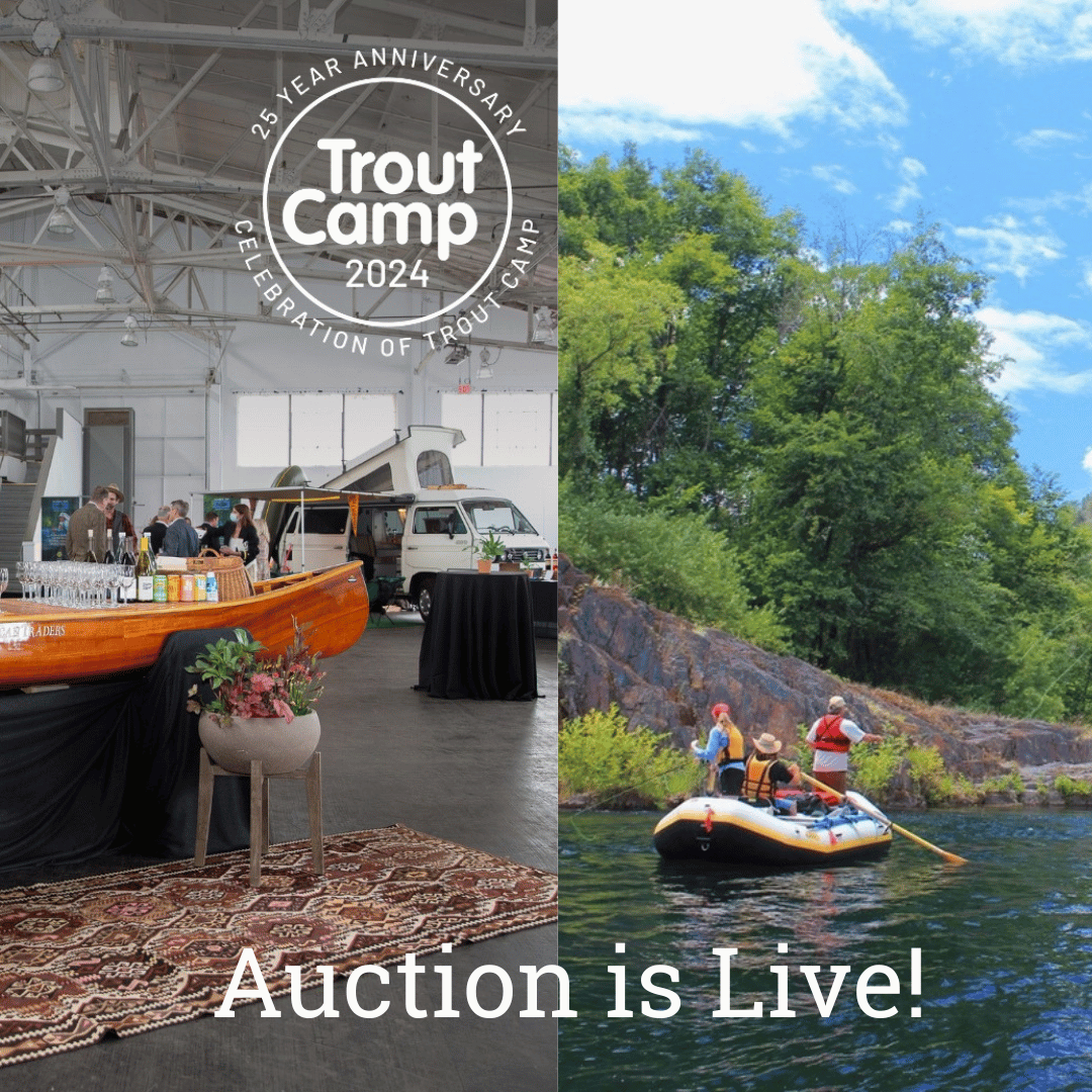 🚨 Hold on to your fishing rods, the Trout Camp Gala Online Auction is LIVE! 🚨 👋 Raise your e-paddles for premier trips, rare wines, once-in-a-lifetime experiences, art, and gear perfect for your next getaway - closing TOMORROW at noon. Don't miss out: event.auctria.com/ba303669-6f8b-…