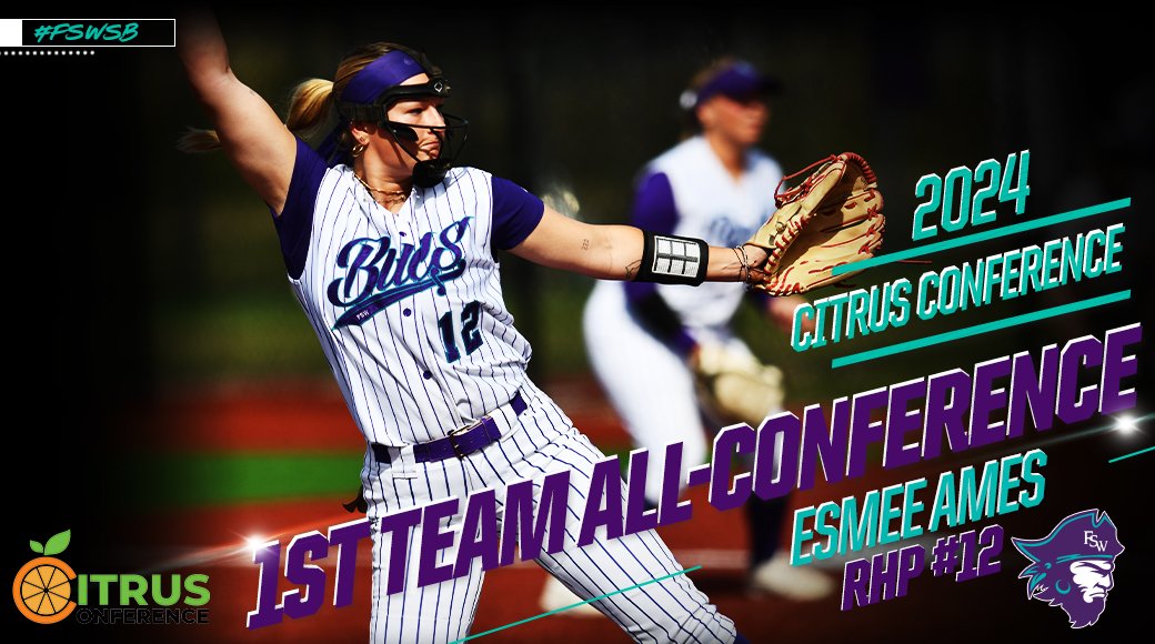 Congrats to flamethrower Esmee Ames for being named 1st Team All-Conference in the circle! Ames pitched in a team high 32 games, ranking 3rd in the conference in both wins with 19 and saves with 5 while leading the league with a 1.55 ERA during the regular season