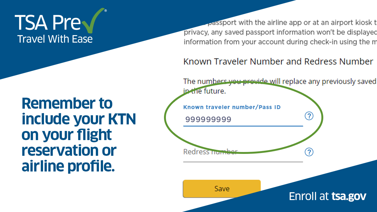 TSA PreCheck didn't show up on your boarding pass? If it's not time to renew yet, make sure you've correctly entered your known traveler number (KTN) into the flight reservation. If you forgot to add it, your airline may be able to assist you. More here: tsa.gov/precheck