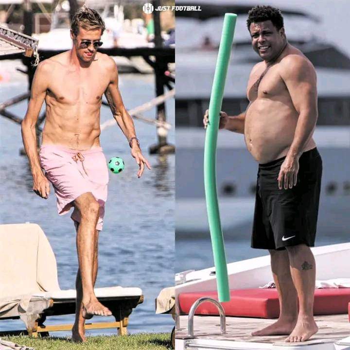 Peter Crouch: “I met Ronaldo once. He was drinking and had an ashtray balanced on his stomach. Every time he finished a beer, a supermodel brought him another. I hoped he would say: ‘Oh, you’re Crouch!’ But he didn’t have a clue who I was. We took a photo and off I went.'😀😀😀