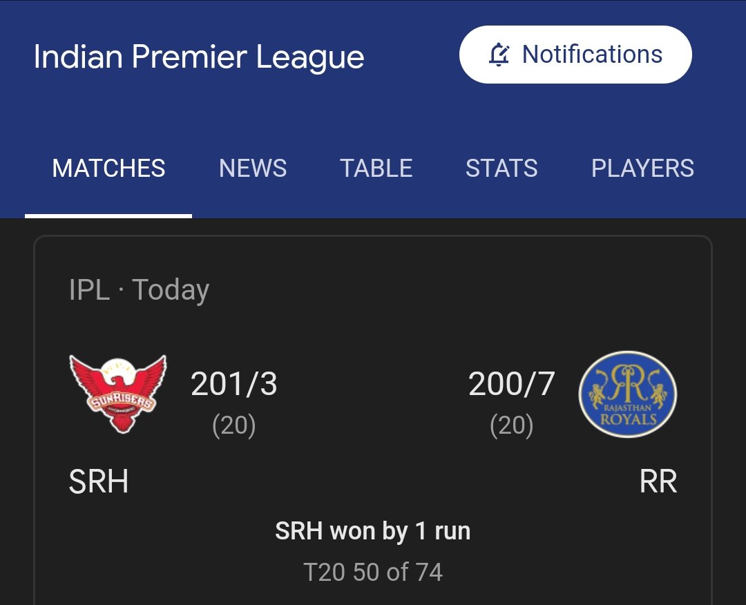 Terrific match terrific Captaincy by Pat Cummins 🔥

SRH won by 1 run 🏏

#SRHvsRR #RiyanParag #patcummins #RajasthanRoyals #sunriseshyderabad