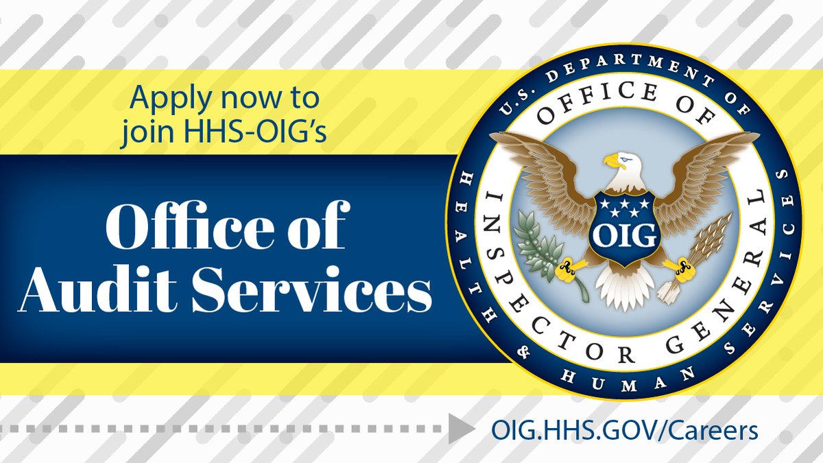 #JobAnnouncement: HHS-OIG is hiring an #Auditor to provide technical advice and assistance on Single Audit matters. Apply by May 14, 2024 on @USAJobs! 📝 direc.to/fh1V #USAJOBS #FederalHiring #publicservice #Federalgovernment