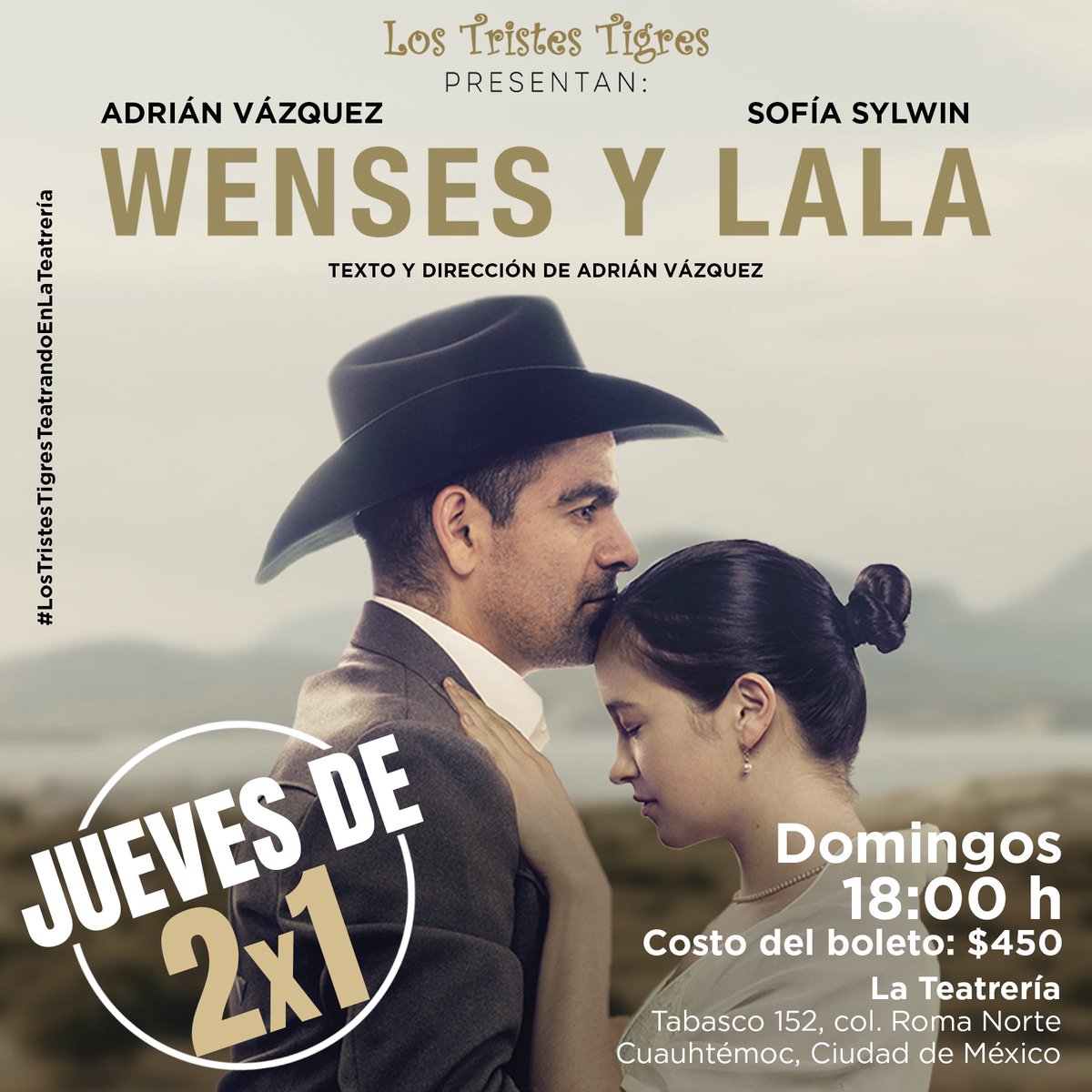 Hoy es jueves de 2X1 para que disfrutes de #WensesyLala este domingo ¡AL DOBLE! @LaTeatreria Domingos 18h 🎟️ bit.ly/3ViSgML