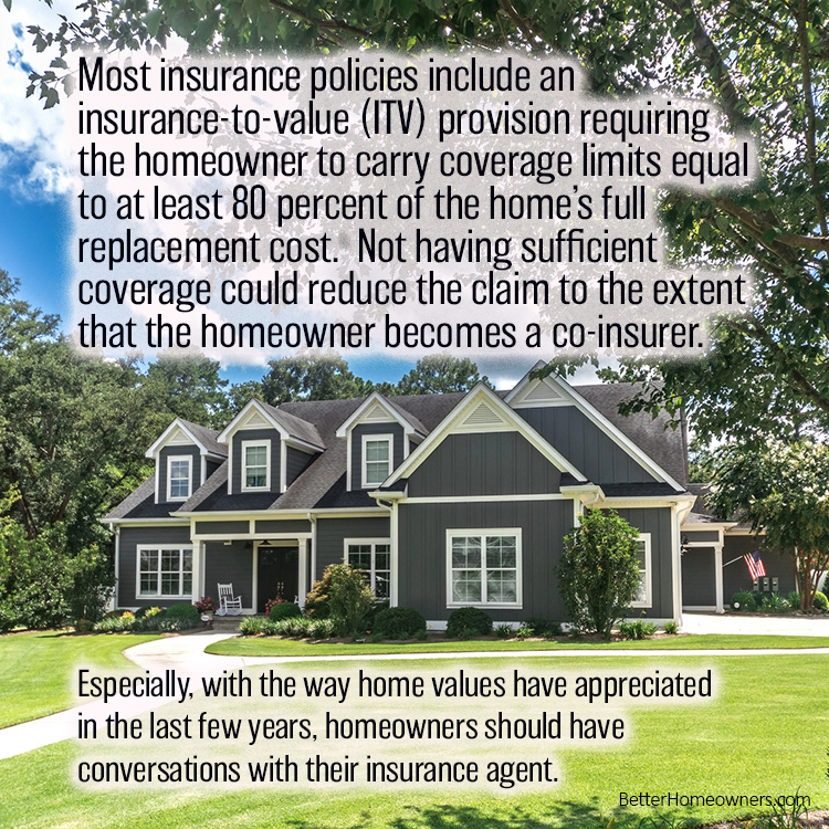 Homeowners should have conversations with their insurance agent, especially, with the way home values have appreciated in the last few years....Learn more at bh-url.com/yQWsWp87 #VancouverHomes #VancouverRealEstate #luxuryhomes #equestianhomes #investmentproperties