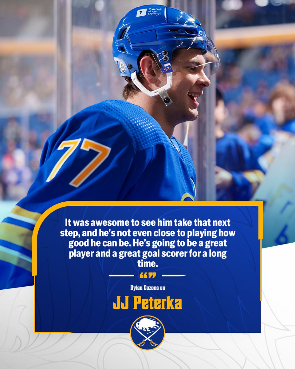 JJ Peterka's career-high totals in 2023-24: 🔹 28 goals 🔹 22 assists 🔹 50 points Recapping JJ's breakout season: bufsabres.co/3JKjm8H