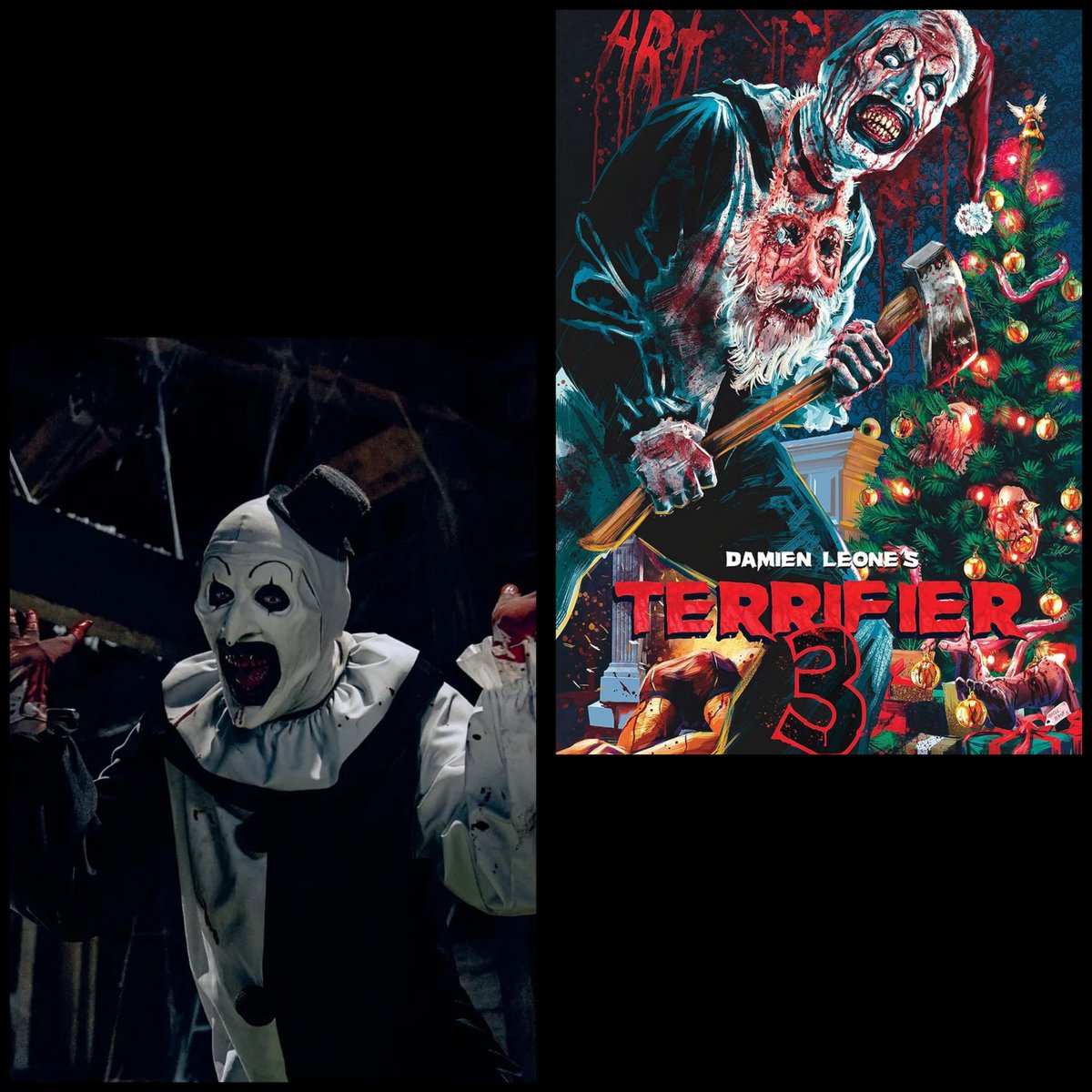 Yo soy fan de #Terrifier y la tercer entrega será de terror navideño muajajjaja #pelicula #Art #clown #sandymoon #gore #disecciontv #próximamente
