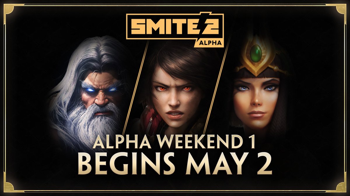 Purchase a SMITE 2 Founder's Edition to gain access to the first Alpha Weekend Event. Plus unlock content for both SMITE & SMITE 2!
