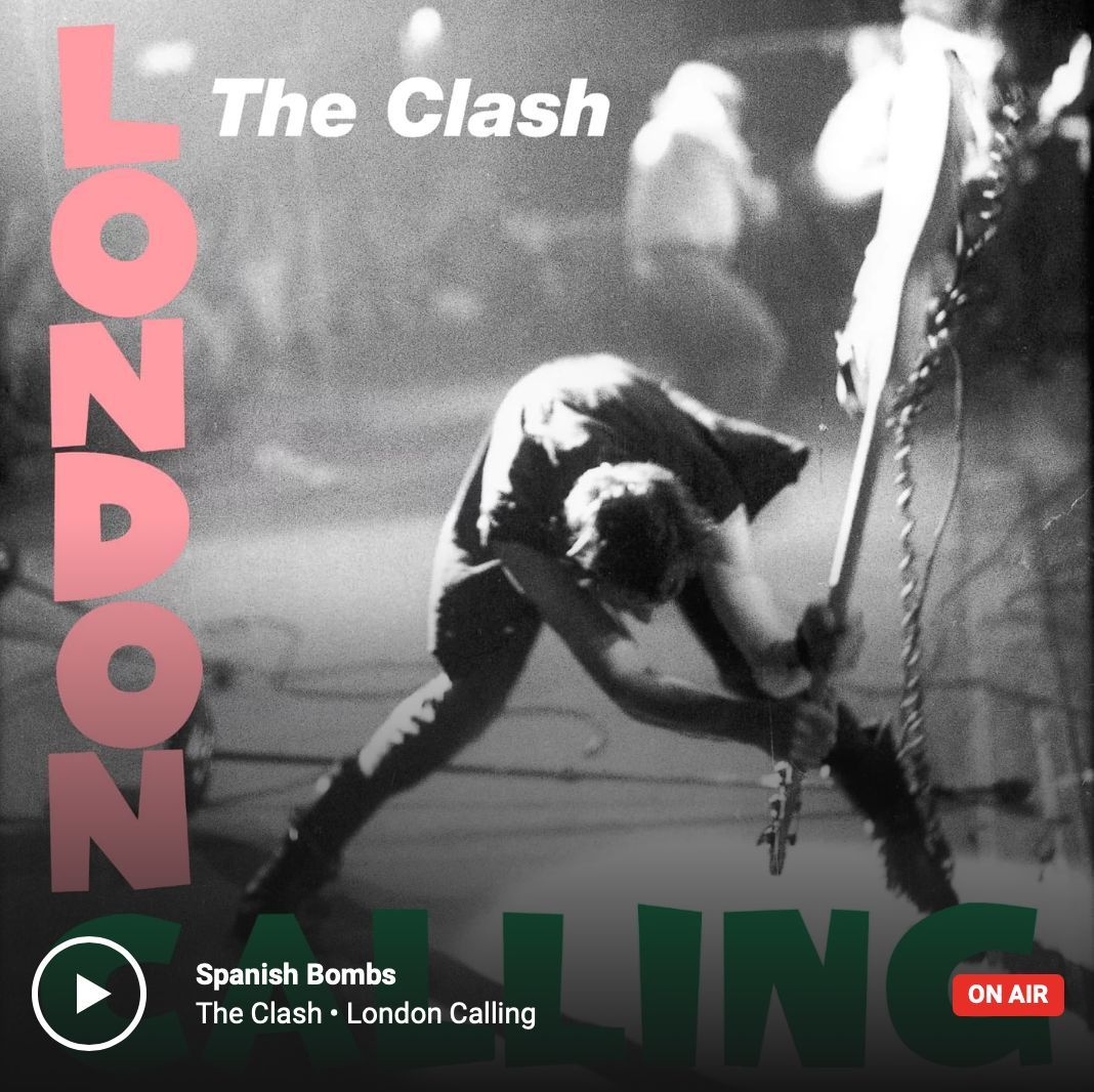 🎸 Time for a blast from the past! 'Spanish Bombs' by The Clash is the punk rock anthem you need to kickstart your day with a bang! 🤘 

#NowPlaying #TheClash #LondonCalling