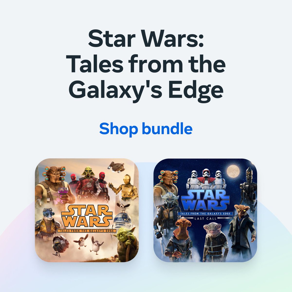 Anyone can become a hero. Step onto Batuu and take on the Guavian Death Gang in Star Wars: Tales from the Galaxy’s Edge and add-on Last Call. Both are on sale for up to 66% off.  metaque.st/3Woz3tD